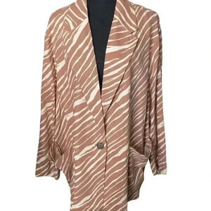 NWT A New Day (Target Brand) zebra Print Blazer, size 3X